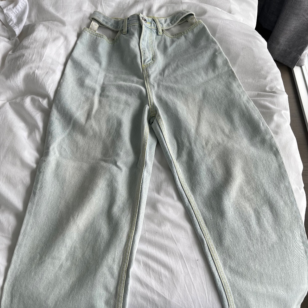 Waist Cutout Jeans